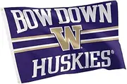 Desert Cactus University of Washington Flag U of W UW Huskies Husky Banners 100% Polyester Indoor Outdoor 3x5 feet Flags (Design B)