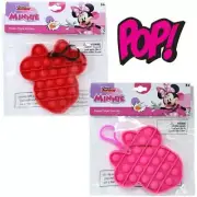 2-Pack Minnie Mouse Push Pop Pop Bubble Fidget Toy, Silicone Squeeze Sensory