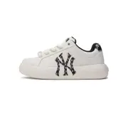 MLB Chunky Classic Base Heel Monogram New York Yankees White Black 3ASXCBH4N-50B