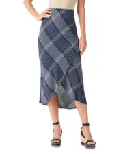 Nic+Zoe Line It Up Faux Wrap Skirt