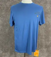 Quicksilver T-Shirt Mens Medium Blue Mesh Surf Shirt Waterman Short Sleeve UPF