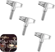 WADY 4pcs Wing Screw Drum Wing Nut Cymbal Tool Drum Cymbal Stand Wing Nut Wing Nuts Percussion Cymbal Nuts Drum Nuts Drum Cymbal Nuts Drum Accessories (4)