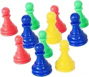 NAMOARLY Boys and Girls Chess Game Accessories 64pcs Plastic Checker Pieces Educational Chess Set Toys