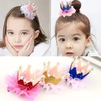 在飛比找ETMall東森購物網優惠-美麗公主頭飾品韓版皇冠兒童發夾