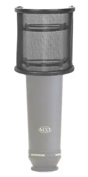 Rockville Pop Filter Curved Mesh Recording Microphone Windscreen for MXL 2003A