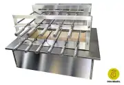 Brazilian BBQ Charcoal Grill with Firebox - 11 Skewers - Oca-Brazil