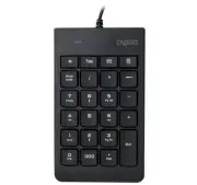 RAPOO K10 Wired Numeric NumberPad Keyboard - Spill Resistant Design, Laser Carv