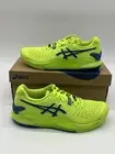 ASICS Gel Resolution 9 Clay Women Size 9.5 Hazard Green/Reborn Blue Tennis Shoes