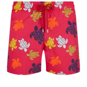 Vilebrequin Moorea Swim Shorts Ronde Des Tortues Burgundy