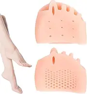 Vgvgaj Silicone Toe Spacers - Silicone Foot Finger Separator - Breathable Design Correction Tool for Home, Business Trip, Gym, Travel