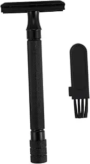 Garneck Classic Double Edge Razor for Men and Women - Reusable Single Blade Safety Razor - Stainless Steel with Aluminum Alloy Handle for a Smooth and Precise Shave