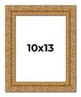 10x13 Frame Gold Ornate Solid Wood Picture Frame | 2 Inch Moulding Width | Firma