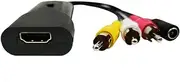 KONTONTY to Converter Adapter Video Converter for and Play Supports Ntsc Pal Formats No Power Adapter Required Portable and Flexible Design