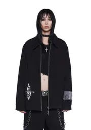 [Dolls Kill x Slipknot] Don’t Ever Judge Me Trucker Jacket