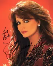 LOUISE MANDRELL HAND SIGNED 8x10 COLOR PHOTO+COA MANDRELL SISTERS TO BOB