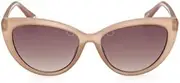 [GUESS] Sunglasses GU 5211 57F Shiny Beige/Gradient Brown, Shiny Beige / Gradient Brown, 56/16/140