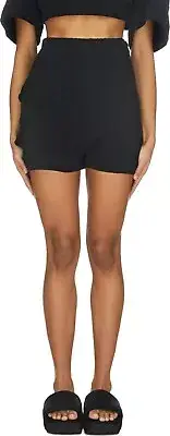 adidas Y-3 Womens Swim Towel Shorts Black Size 2XS
