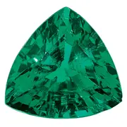 Gemstone Created Emerald 7mm Trillion