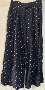Seed Heritage Navy and White Spot Wide Leg Pant (8)