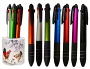 Multicolor Pens with Stylus Tip 2 in 1 Stylus Pens for Touch Screen and Wring...
