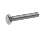 Hex Head Screws Bolts 304 Stainless Steel Metric Flat Hexagon Coarse Threaded Machine Cap Fully Thread Assortment SUS Storage Silver M6x40mm 50X