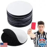 12 Pairs 3 Inch Referee Patch Hook and Loop Dots Reusable Round Adhesive Loop