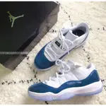 正品 AIR JORDAN 11 LOW 'BLUE SNAKESKIN' 藍蛇紋 CD6846-102 運動鞋