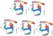 BCOATH Flame Design 5pcs Rhythmic Gymnastics Ribbons Boys and Girls Dance Streamers Training Gear