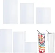 CHEUNGHAO 70 PCS Shrink Wrap Bags for Sublimation – 7 Different Sizes White Sleeves for Tumblers, Mugs, Cups, Bottles,Pen – Durable Shrink Film for Heat Press, DIY Crafts & Customizing