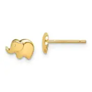 14k 14kt Yellow Gold Madi K Elephant Post Earrings