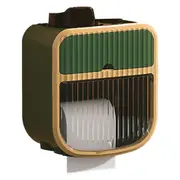 Toilet Paper Holder Wall Mounted Bathroom Tissue Roll Paper Towel Holder Tissue Dispensers for Household Green