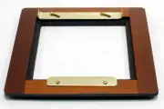 1 ADAPTER 5.5x5.5"RC for ZONE VI 8x10 Camera to use 4x4SC Boards, Mahogany&Brass