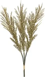 Melrose Set of 6 Green Plume Artificial Bundles 26.25"