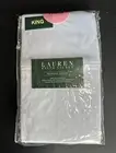 RALPH LAUREN King Size 300 TC Cotton Dunham Sateen AZURE (Lt Blue) Pillowcases