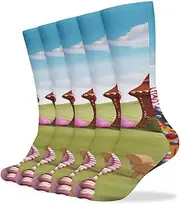 [NQHJT] Candy Land Socks for Women Men Breathable Boot Socks Warm Calf Socks for Hiking Work, Style, One Size, Style, One size