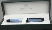 Monteverde Prima Blue Swirl & Black Trim Fountain Pen - New In Box -Omniflex Nib