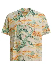 [Sun Surf] Sun Surf-Scenery Of Japan Shirts Giallo-Uomo L