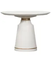 Armen Living Pinni Concrete Round Dining Table