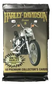 1 PACK 1993 HARLEY DAVIDSON COLLECT A CARD SERIES 3 NEW FACTORY SEAL UNOPEN BOX