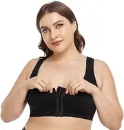 [Generic] Post Surgery Bra for Women Surgical Bras Front Closure Sports Bras Breast Bra Post Op Bra