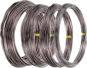 uxcell 1mm/1.5mm/2mm Bonsai Training Wire, 4 Roll Floral Wire Stems Anodized Aluminum Tree Wire 32.8 Feet for Gardening Branch Fixing, Brown/Green