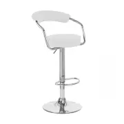 RED CHROME/LEATHER ADJUSTABLE SWIVEL BARSTOOL BAR/COUNTER STOOL-ZOOL-SET OF 2