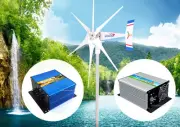 1800 W WindZilla PMA 12 V AC 6 Blade Wind Turbine Generator+Controller+Dump Load