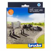 Bruder Accessories : Box-Type Pallet , Winch and Front Loader Forks