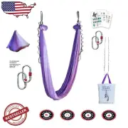 Multicolor Aerial Yoga Hammock - Durable 5.5 Yards for Relaxation & Flexibility