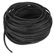 PET Braided Cable Sleeving, 100 FT Black Expandable Wire Cable Sleeving