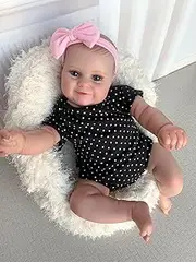 iCradle Reborn Baby Dolls 20 inch 50cm Two Options Reborn Baby Doll Toddler Lifelike Real Soft Touch Maddie with Hand-Drawing Hair Handmade Doll…