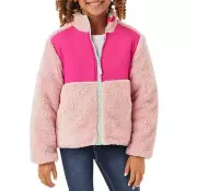 Member's Mark Girls Reversible Fleece Zip Up Jacket - Size XS (4/5)