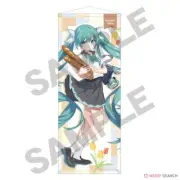 [Tapestry Wall scroll] Hatsune Miku Bread Town Kyoto Life-size New from Japan
