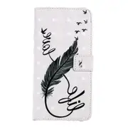 For Huawei P30 3D Coloured Drawing Horizontal Flip Leather Case, with Holder & Card Slots & Wallet(8 Shape Feather)